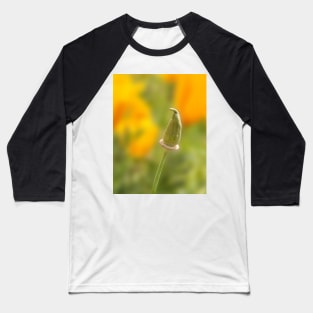 California Poppy Bud Baseball T-Shirt